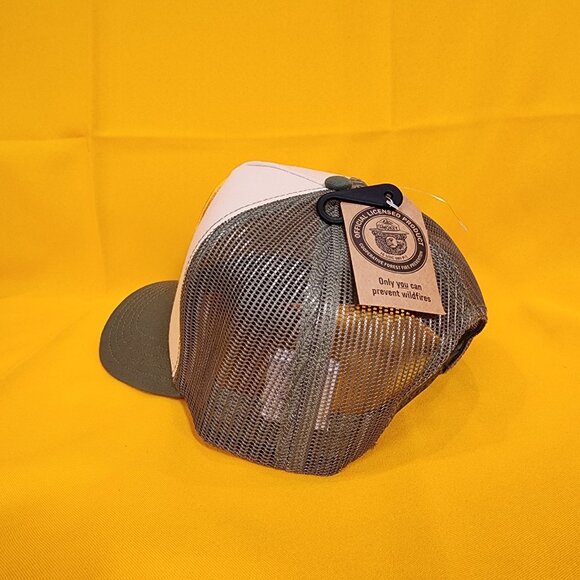 Smokey Bear Trucker Hat Snap Back Patch Only You Can Prevent Wildfires Hat NEW - Picture 5 of 12